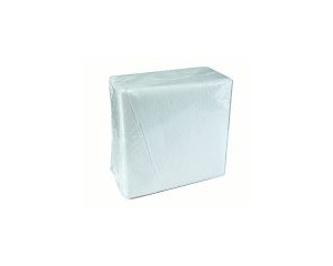 Papra galda salvetes 24*24cm, 1 slu, 100 salvetes, baltas